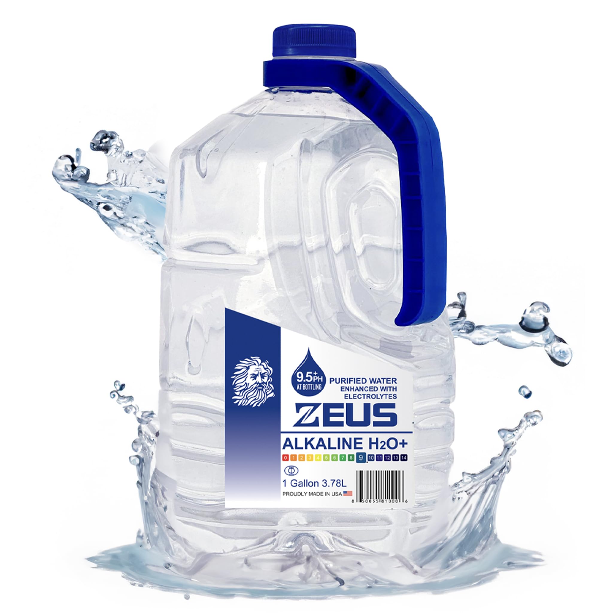 Amazon.com: Zeus Alkaline Water Gallon 4-Pack | 9.5 pH Ionized